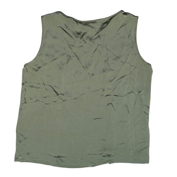 Doncaster Green 100% Silk Sleeveless Pullover Tank Top Size 10 Excellent Quality - Picture 3 of 9